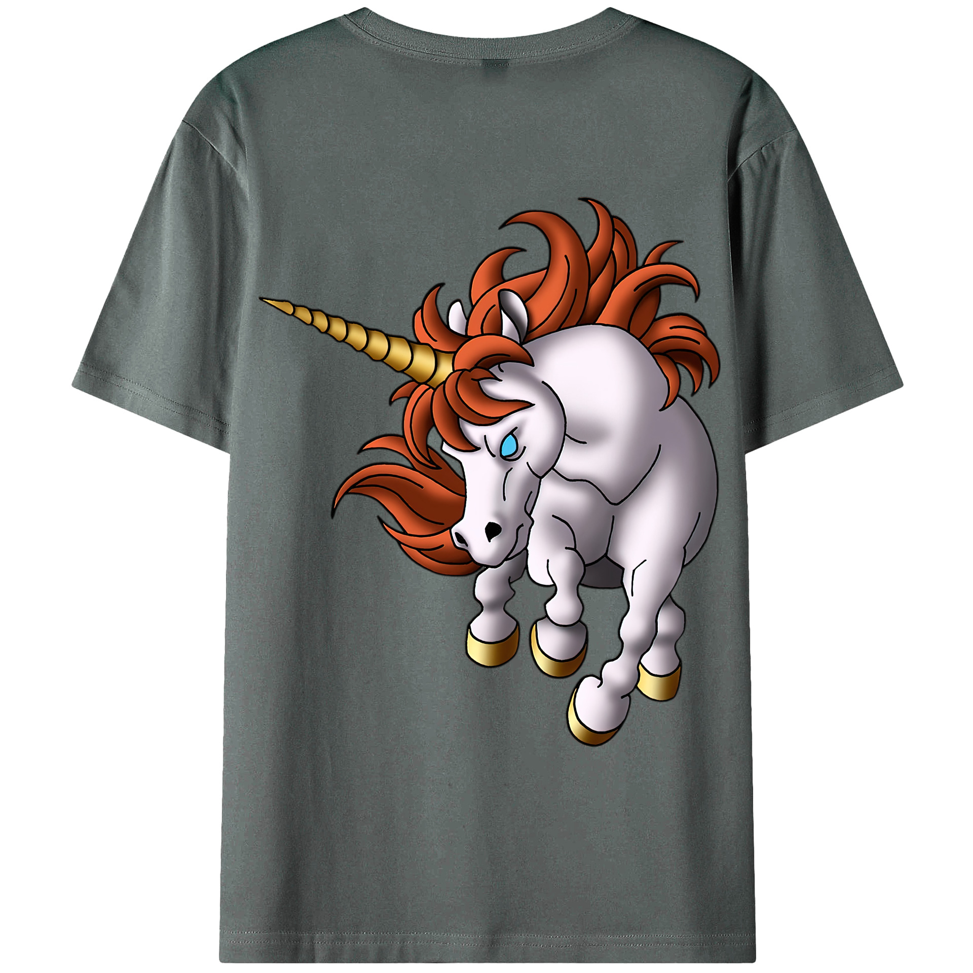 （画像用） ドラゴンクエスト Doragon Kuesuto Dragon Quest 綿100％ メンズ半袖Tシャツ（バックプリント） 通気性